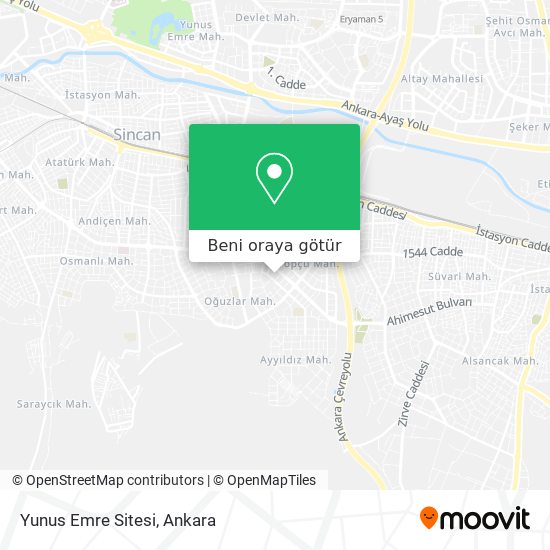 Yunus Emre Sitesi harita
