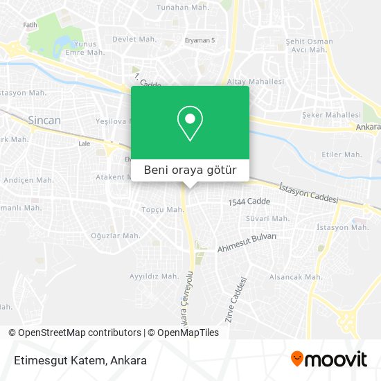 Etimesgut Katem harita