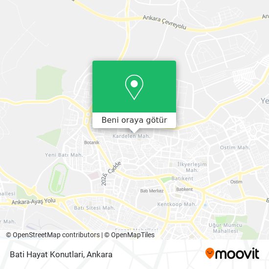 Bati Hayat Konutlari harita