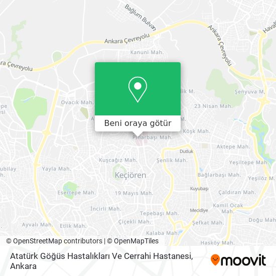 Atatürk Göğüs Hastalıkları Ve Cerrahi Hastanesi harita