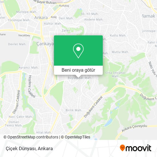 Çiçek Dünyası harita