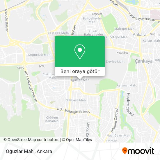 Oğuzlar Mah. harita