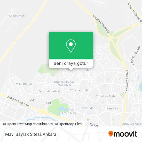 Mavi Bayrak Sitesi harita
