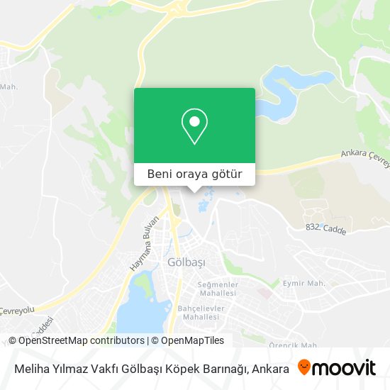 Meliha Yılmaz Vakfı Gölbaşı Köpek Barınağı harita