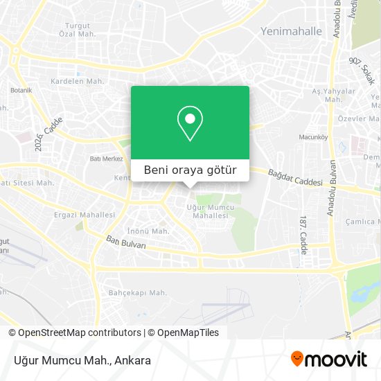 Uğur Mumcu Mah. harita
