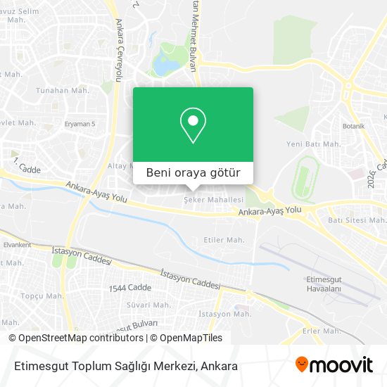 Etimesgut Toplum Sağlığı Merkezi harita