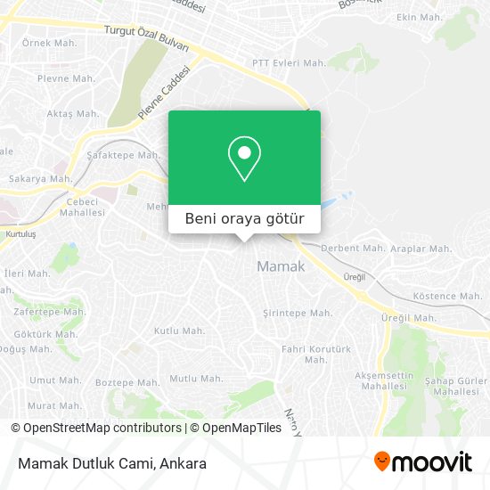 Mamak Dutluk Cami harita