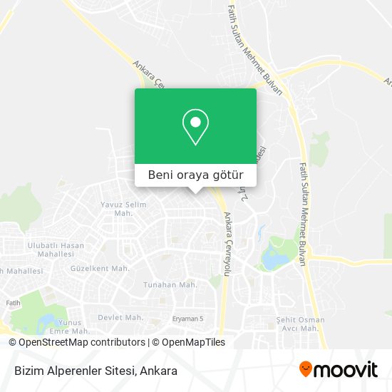 Bizim Alperenler Sitesi harita