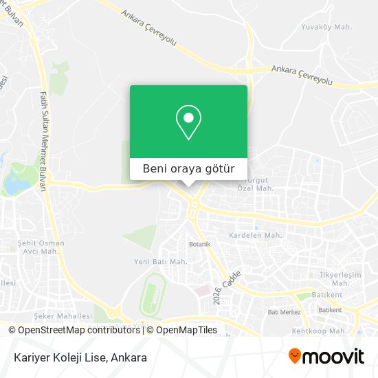 Kariyer Koleji Lise harita