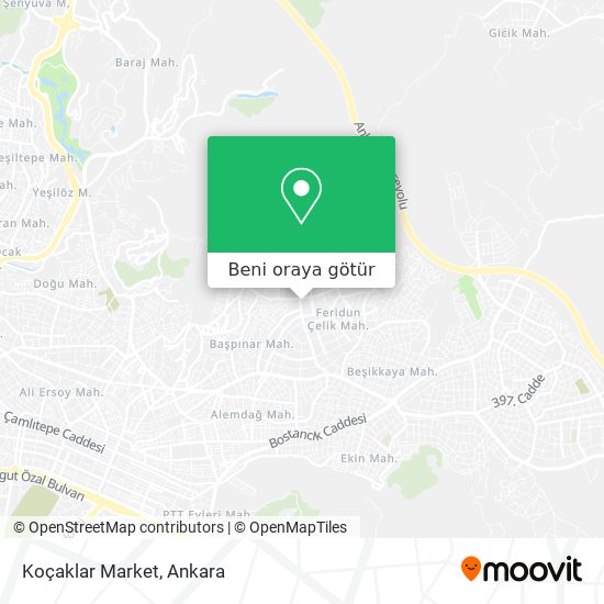 Koçaklar Market harita