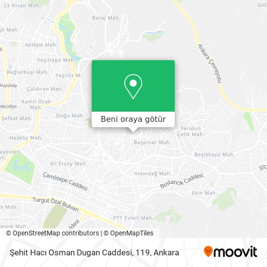 Şehit Hacı Osman Dugan Caddesi, 119 harita