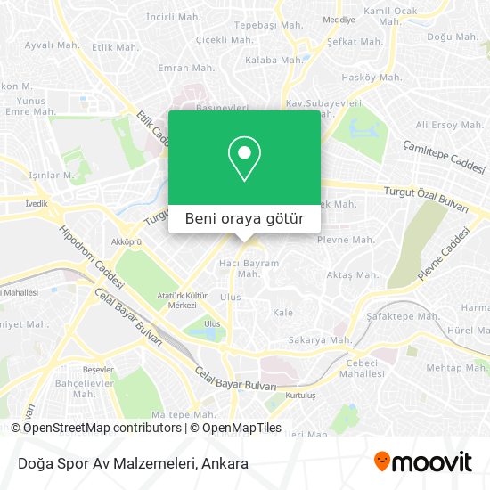 Doğa Spor Av Malzemeleri harita