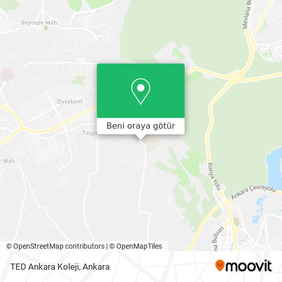 TED Ankara Koleji harita