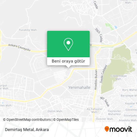 Demirtaş Metal harita