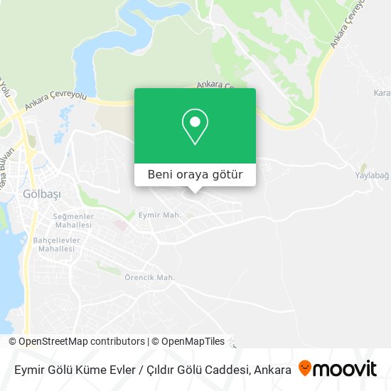 Eymir Gölü Küme Evler / Çıldır Gölü Caddesi harita