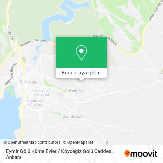 Eymir Gölü Küme Evler / Köyceğiz Gölü Caddesi harita