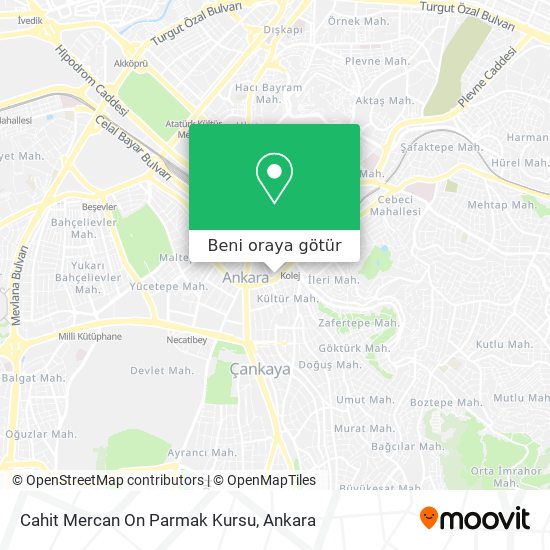 Cahit Mercan On Parmak Kursu harita