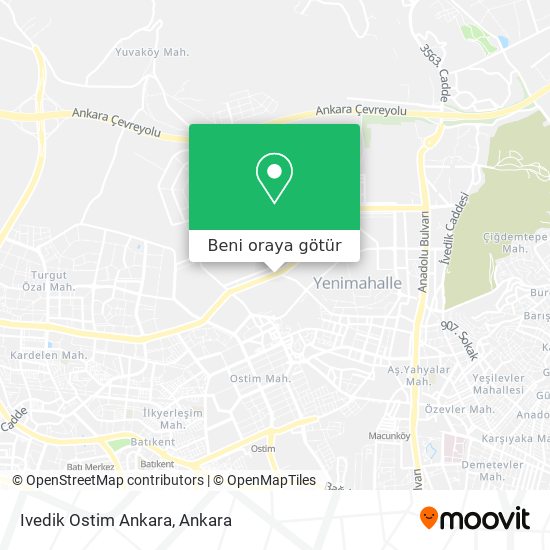 Ivedik Ostim Ankara harita