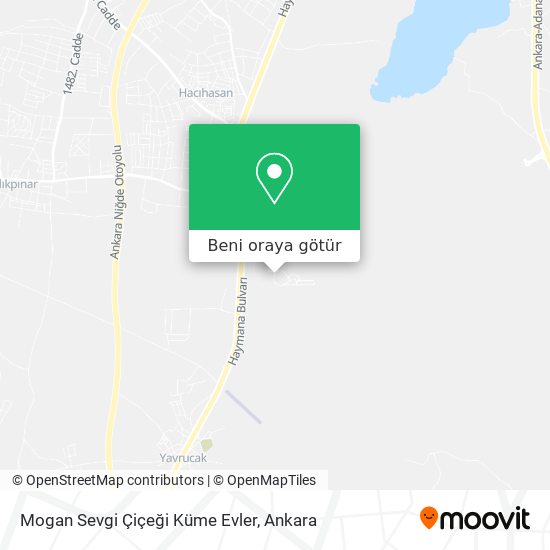 Mogan Sevgi Çiçeği Küme Evler harita