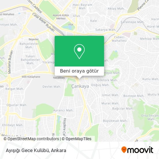 Ayışığı Gece Kulübü harita