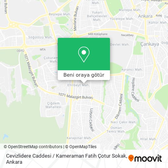 Cevizlidere Caddesi / Kameraman Fatih Çotur Sokak harita