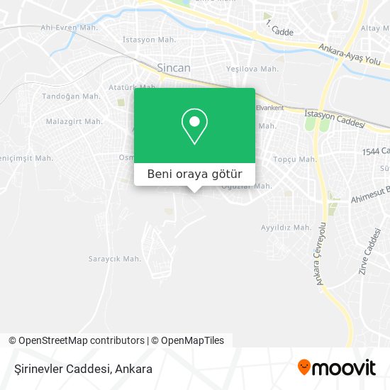 Şirinevler Caddesi harita