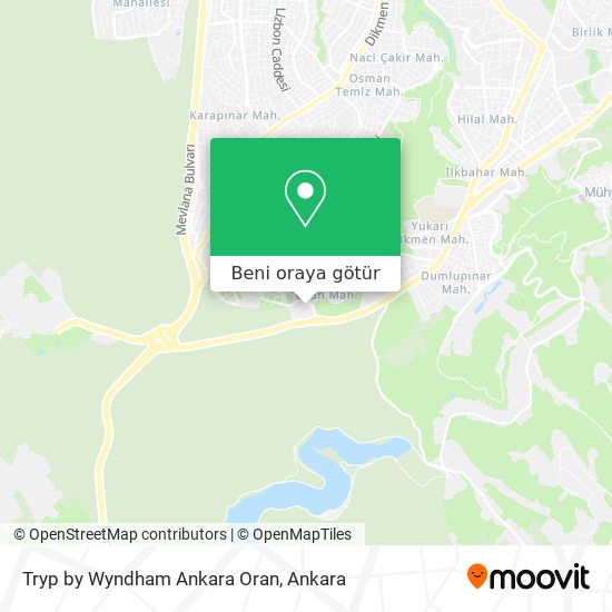 Tryp by Wyndham Ankara Oran harita
