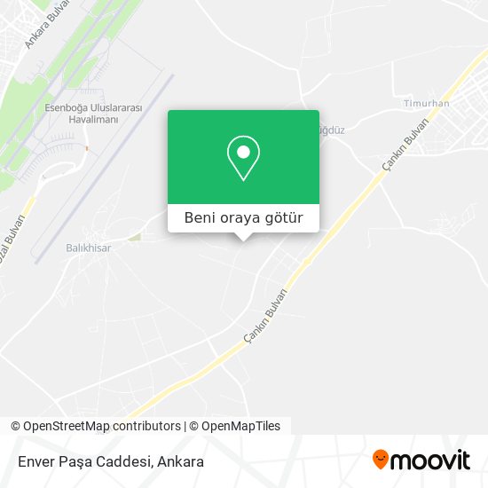 Enver Paşa Caddesi harita