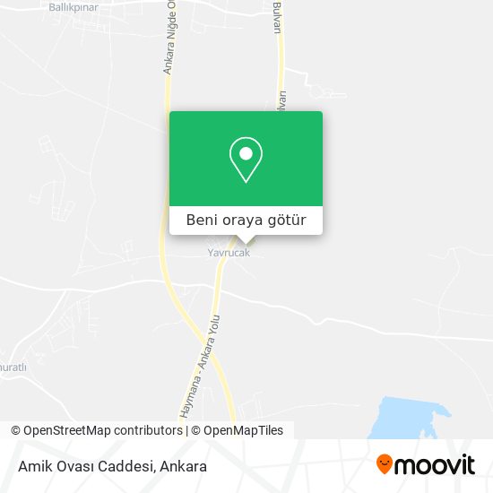 Amik Ovası Caddesi harita