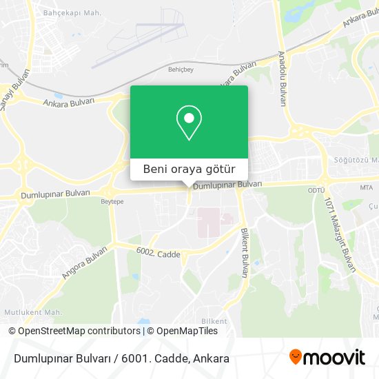 Dumlupınar Bulvarı / 6001. Cadde harita