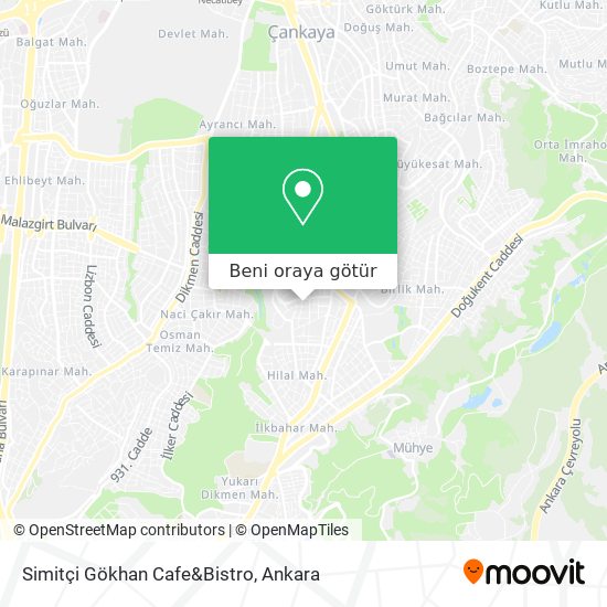 Simitçi Gökhan Cafe&Bistro harita