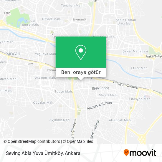 Sevinç Abla Yuva Ümitköy harita