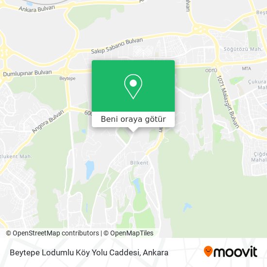 Beytepe Lodumlu Köy Yolu Caddesi harita