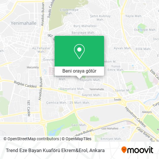 Trend Eze Bayan Kuaförü Ekrem&Erol harita