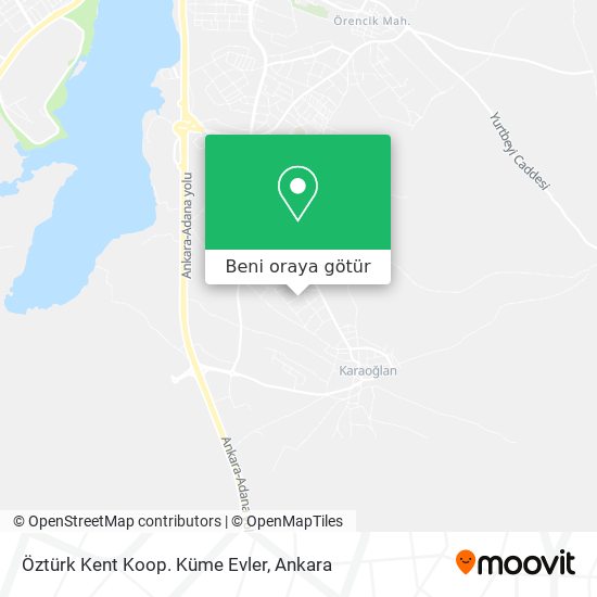 Öztürk Kent Koop. Küme Evler harita