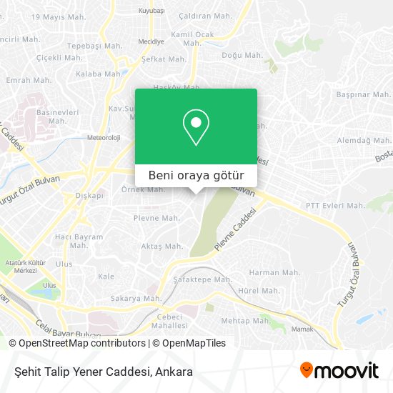 Şehit Talip Yener Caddesi harita