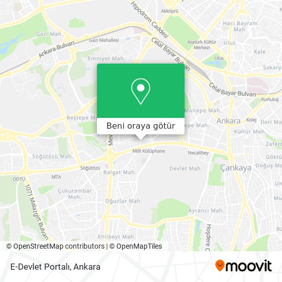 E-Devlet Portalı harita