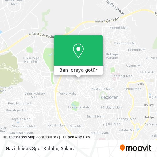 Gazi İhtisas Spor Kulübü harita