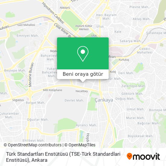 Türk Standartları Enstütüsü (TSE-Türk Standardlari Enstitüsü) harita