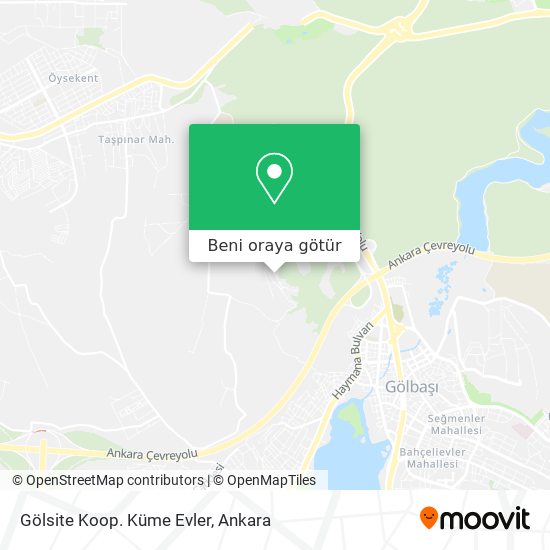 Gölsite Koop. Küme Evler harita