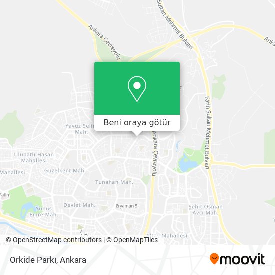 Orkide Parkı harita