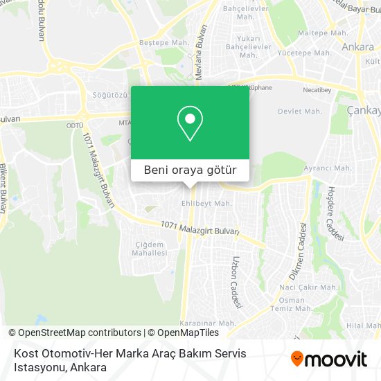 Kost Otomotiv-Her Marka Araç Bakım Servis Istasyonu harita