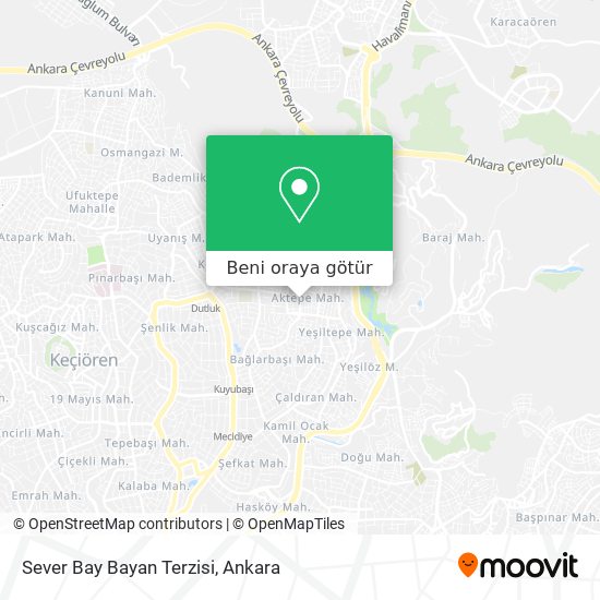 Sever Bay Bayan Terzisi harita