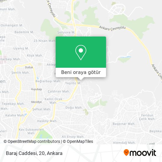 Baraj Caddesi, 20 harita