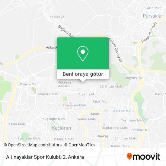 Altınayaklar Spor Kulübü 2 harita