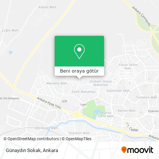 Günaydın Sokak harita