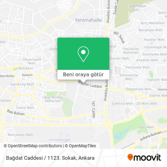 Bağdat Caddesi / 1123. Sokak harita