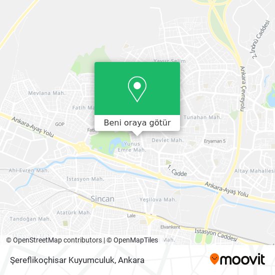 Şereflikoçhisar Kuyumculuk harita