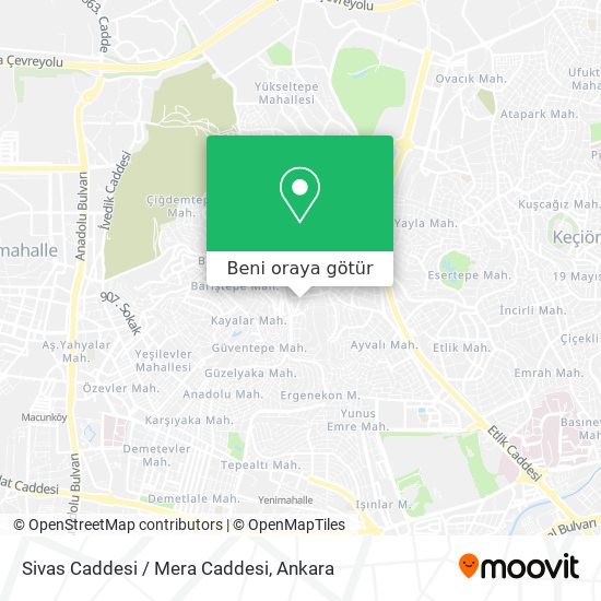 Sivas Caddesi / Mera Caddesi harita