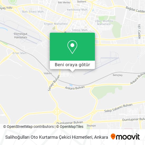 Salihoğulları Oto Kurtarma Çekici Hizmetleri harita